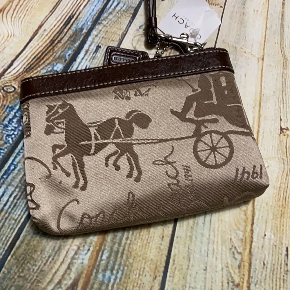 Coach Signature Collection Wristlet NWT